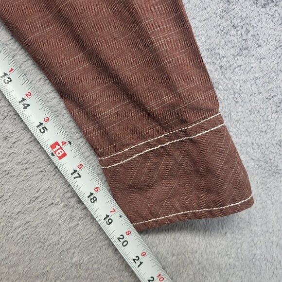 Buckle Black Shirt Mens Large Marled Athletic Fit Stretch Pearl Snap Long Sleeve - Picture 8 of 12